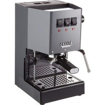커피머신기 전자동 가정용 회사커피 머신기 Gaggia RI938046 클래식 프로 에스프레소 머신 솔리드 브러시드 스테인리스 스틸, 단단한, 인더스트리얼 그레이