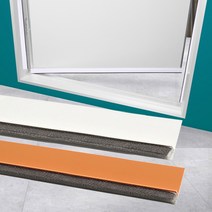 간편시공 외풍차단 창문 틈막이 1.5M 현관문바람막이 문틈새, 창문형틈마기 화이트1M