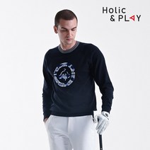 홀릭앤플레이 남성 카모플라쥬 스웨터 HB3MSW001NY