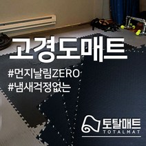 [토탈매트] 초고경도매트 홈짐홈트 헬스요가 바닥재 1mX1m 100cmX100cm, 고경도 청색, 18미리