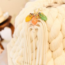 호박 낙지발 노리개 전통소품 한복장식품 고급장신구 돌잔치 돌상 생신상