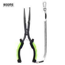 Booms Fishing-낚시 플라이어 F03 23cm 긴 노즈 후크 리무버 도구 스테인레스 스틸 라인 커터 가위, 펜치