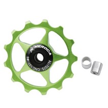 자전거롤러 MEROCA-자전거 뒷 변속기 자전거 롤러 들러 금속 베어링 11T MTB 로드 바이크 자키 휠 7/8, 08 green 13T