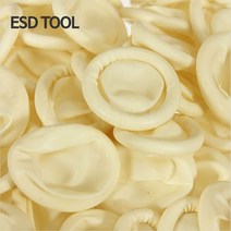 라텍스 핑거코트 손가락골무 1000pcs 링타입 컷타입 Latex Fingercots, 라텍스핑거코트(옐로우/M)-1팩(1000개)