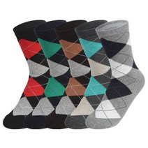 [쿠비카]아가일 패턴 중목 여성양말 CHW-M225