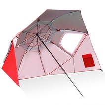 캠핑 파라솔 태양과 비 캐노피 우산 낚시 공원 해변 스포츠 대형 정원 텐트 관, Red
