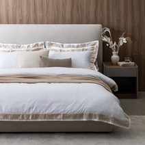 라이브 호텔식 이불커버세트 Q_베이지, 베이지