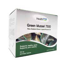 뉴질랜드 헬스업 그린 머슬 7500 초록 입 홍합 초록잎 오일 추출 HEALTH UP GREEN MUSSEL 7500 240캡슐, 뉴질랜드 초록 입 홍합 오일 추출 240캡슐