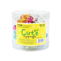 포비월드 큐티자석홀더 대용량 CT-SL (대/21mm/50개입) / 강력자석 가정 학교 사무용 메모부착 장구자석, ※단색 구매시 별도 문의 (묶음배송불가)