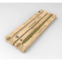 소프트 플러스 팩 금형 루어 사출 성형 피싱 싱글 줌 트릭 웜 6 인치 게웜 soft plastic lures