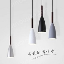 침실 카페 인테리어 샹들리에 싱글 헤드 펜던트 조명/긴 라인 개성이 강한 펜던트 조명, Y 블랙 - 12와트 전구 포함