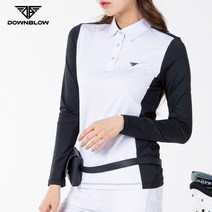다운블로우 여성 사이드카라 스판 긴팔티셔츠 1007-1W