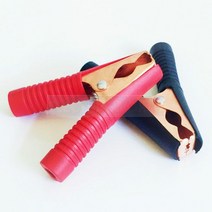 악어 클립 핫 자동차 배터리 클램프 100A 레드 블랙 전기 연결 단자 전원 와이어 테스트, 2pcs red