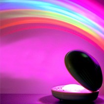 [국내배송] 별의별 레인보우 오로라 조개등 LED 어린이 침실 조명 인테리어 무드등, 핑크