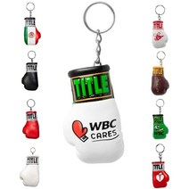 타이틀 복싱글러브 열쇠고리, 핑크