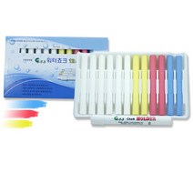 그린태성물분필혼합12P+분필홀더1개 /친환경 워터초크 물분필 분필 분필홀더, 워터초크혼합12P+분필홀더1개