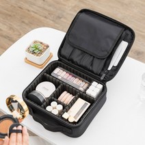CMCOSMETIC 속눈썹 반영구 출장가방 전문가용 메이크업 가방, 블랙, 대형 40X29X14cm, 1개