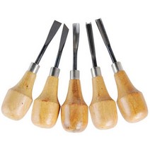 조각칼 목판화 칼 세트 나무 조각 끌 칩 세부 키트 DIY 녹 방지 목수 손 도구 5 개