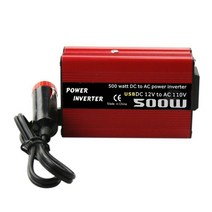 500w DC to AC 파워 변환기 DC 12v to 110v 220v AC 자동차 인버터 자동 변압기 듀얼 USB 자동차 어댑터