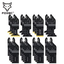 그라인더톱날 원형 헤라 FOXBC 목재 플라스틱용 진동 톱날 금속 퀵 릴리스 멀티 툴 블레, 1.28pcs