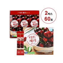타트체리 효능 식물성 퀘르세틴 안토시아닌 베타카로틴 sour cherry 홍삼농축액 저분자콜라겐 젤리 스틱, 30포 x 2박스