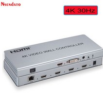 hdmi 광케이블 2x2 비디오 월 컨트롤러 프로세서 4K DVI TV 스티칭, 02 4k 30Hz_04 AU Plug