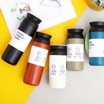 카페텀블러 각인 500m 보냉보틀 텀블러 보온보냉 보냉텀블러 350m, 7트라벨500ml아이보리