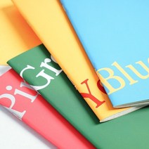 스튜디오8 컬러중철노트_006/246679, 컬러:그린, 단품