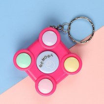 게임 콘솔 전자 메모리 운동 클래식 장난감 기계 휴대용 키 체인 선물, 01 Rose Red