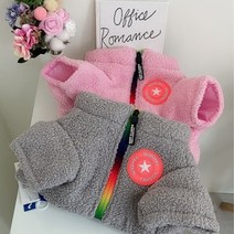 멍멍마켓 강아지겨울옷 애견옷 양털후리스 강아지패딩 조끼 xl 2xl 3xl, 그레이