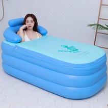 성인 접이식 욕조 튜브형 스파 욕조 반신욕 스파 찜질, 140cm