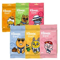 크리넥스 수앤수 카카오 물티슈 10매x6팩, 10매, 6개
