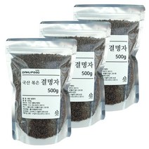 다누푸드 국산 볶은 볶음 결명자 차, 3개, 500g