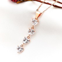14k 18k 로즈골드 펜던트 메달 하트 목걸이 골드 데일리 레이어드 선물 M384