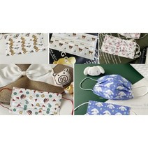 50매 성인 캐릭터 소형 30종 헬로키티 쿠로미 스누피 마이멜로디 산리오 짱구 디자인 무늬 컬러 색깔 덴탈마스크, 3.뉴짱구