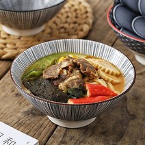 일본품 도자기 우동식기 면기 그릇 1p, N10, free