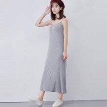 긴원피스 면원피스 스타일 민소매 긴 이너웨어 롱치마 민소매옷 홈웨어 롱원피스 잠옷
