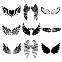 자동차 포인트 날개모음 튜닝 스티커(M), 17 노즈 날개, 블랙