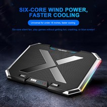 노트북 쿨링패드 쿨러 LCD 냉각 베이스 컴퓨터 USB 팬 스탠드, 단일옵션, 한개옵션0