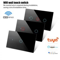 110 V 220V 스마트 와이파이 무선 원격 벽 스위치 터치 센서 음성 제어 LED 조명 Tuya Home 지원, SK-803-W-1203
