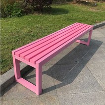 핑크 등받이 없는 공원 벤치 컬러 의자 테라스 마당 조경 정원 2m, 08 핑크 1mx40cmx85cm 등받이