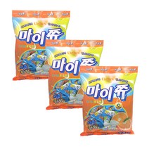크라운제과 마이쮸 요거트 오렌지 284g, 3개