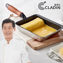 클래딘 사각 계란말이팬 홈쇼핑 이연복 후라이팬 캠핑 에그팬 미니 소형 스텐 코팅 프라이팬, 원형 에그팬 16cm