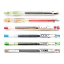 파일롯트 하이테크C HI-TEC-C 중성펜 0.4mm 낱색 / 3점 지지 방식 / 국민볼펜, 0.4mm 브라운 BN