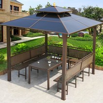 지붕있는평상 야외 바베큐장 파골라 파라고 지붕평상 사각정, 2.5x2.5m4기둥8cm