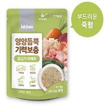 이즈칸 독 영양듬뿍 기력보충 반려견 특식 닭고기 야채죽, 12개, 80g, 상세페이지 참조