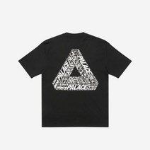팔라스 트라이텍스트 티셔츠 블랙 - 22FW Palace Tri-Text T-Shirt Black 남성 반팔티셔츠