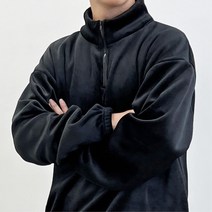 따뜻한 기모 코듀로이 남자 반집업 맨투맨 티셔츠 2색 일상복