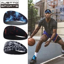 Austto-슬림한 스포츠 헤드밴드 쿨링 스웨트밴드 남성 및 여성용 헤어 밴드, 없음
