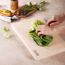 지밴우드 편백나무도마 수제 통원목 고급 라운딩 무절 사각 캠핑 플레이팅 도마, 라운드무절